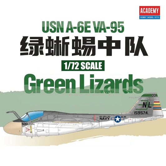 Academy AC12543 1/72 USN A-6E VA95 Green Lizards Limited Edition Fighter Kit Presale - ModelHives