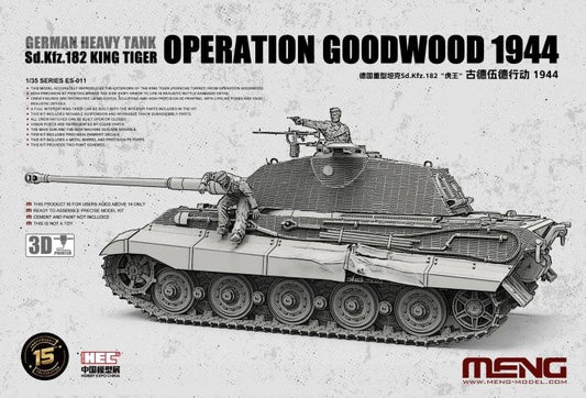 MENG ES-011 1/35 Sd.Kfz.182 King Tiger Operation Goodwood 1944 limited Edition