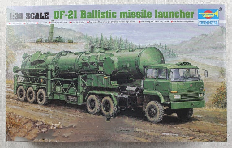 Trumpeter Model kit 00202 1/35 DF-21 Ballistic missile launcher
