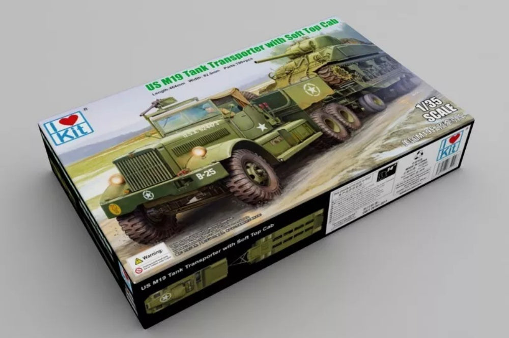 Trumpeter model kit 63502 US M19 TANK TRANSPORTER WITH SOFT TOP CAB 1/35 tank