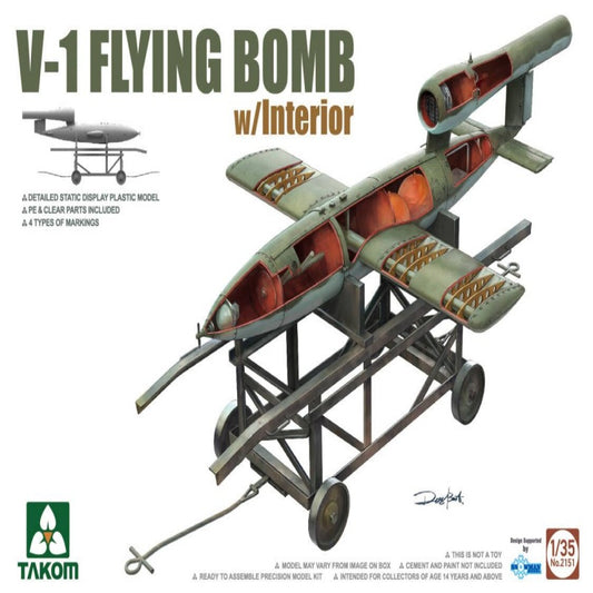 Takom 2151 1/35 V-1 FLYING BOMB w/Interior