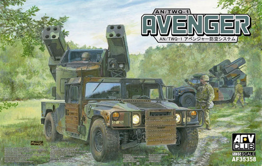 AFV Club AF35358 1/35 AN/TWQ-1 Avenger Hummer Air Defense System Model Kit - ModelHives