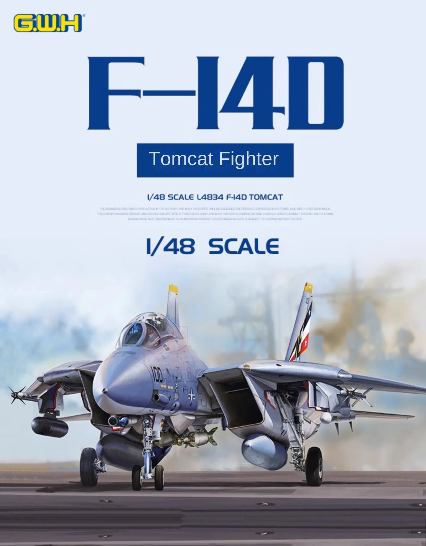 Great Wall Hobby L4834 1/48 Scale F-14D Tomcat Fighter Model Kit - ModelHives