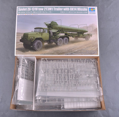 Trumpeter 1/35 01081 Soviet Zil-131V Tow 2T3M1 Trailer with 8K14 Missile
