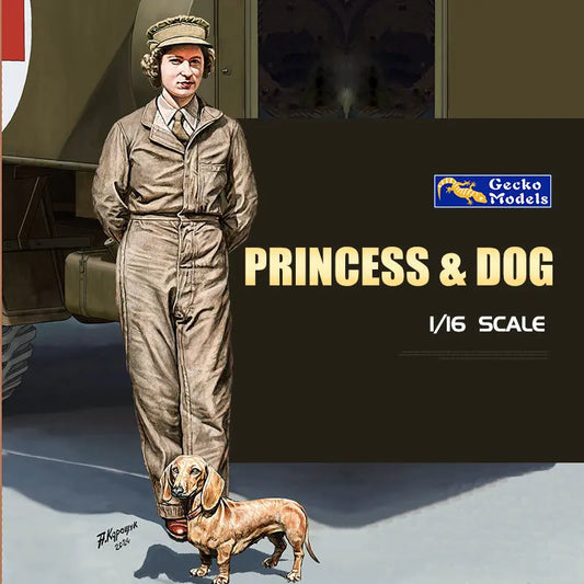 Gecko Models 16GM0020 1/16 Scale PRINCESS & DOG ModelHive