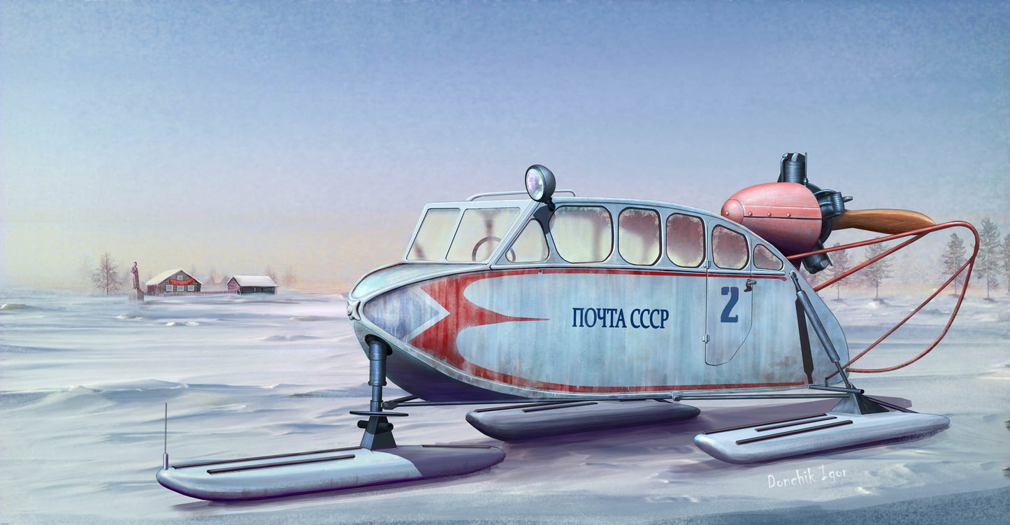 Trumpeter 02355 1:35 scale Soviet NKL-6 Aerosan model kit
