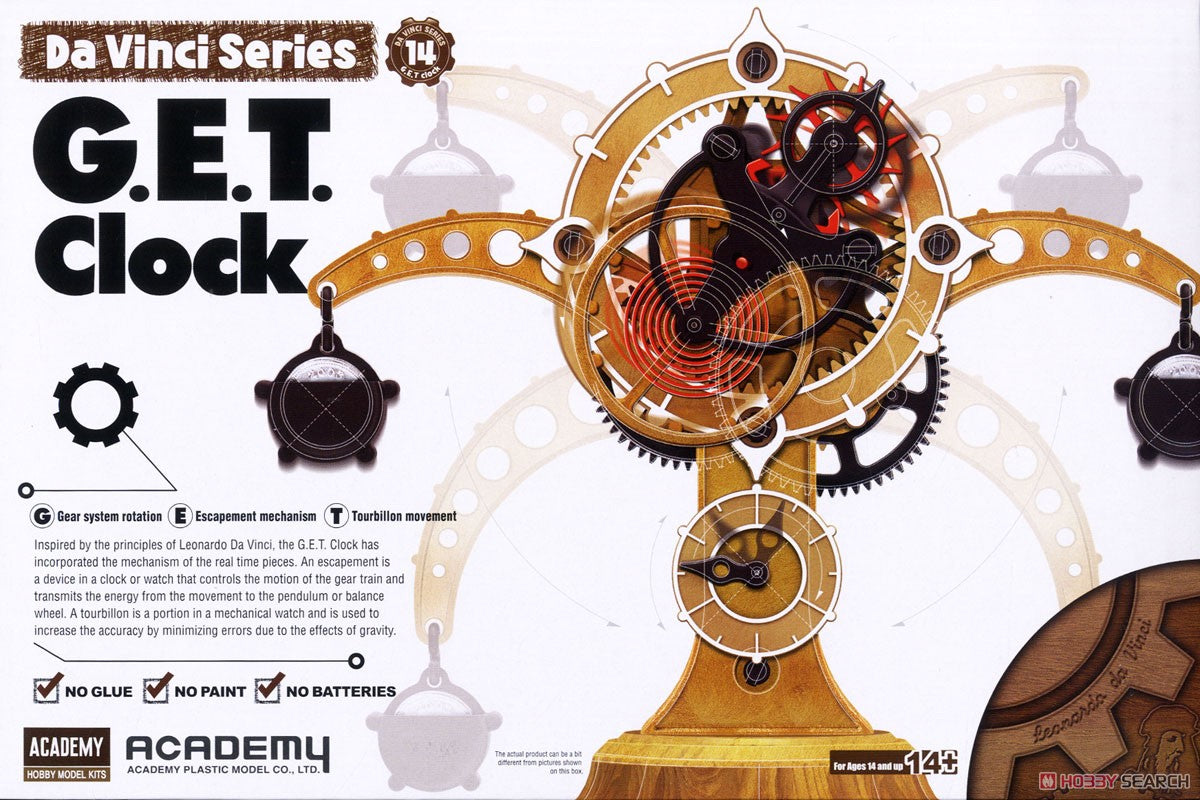 Academy 18185 Da Vinci Invention series G.E.T.Clock  "Plastic model¡±