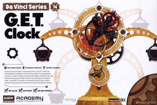 Academy 18185 Da Vinci Invention series G.E.T.Clock  "Plastic model¡±