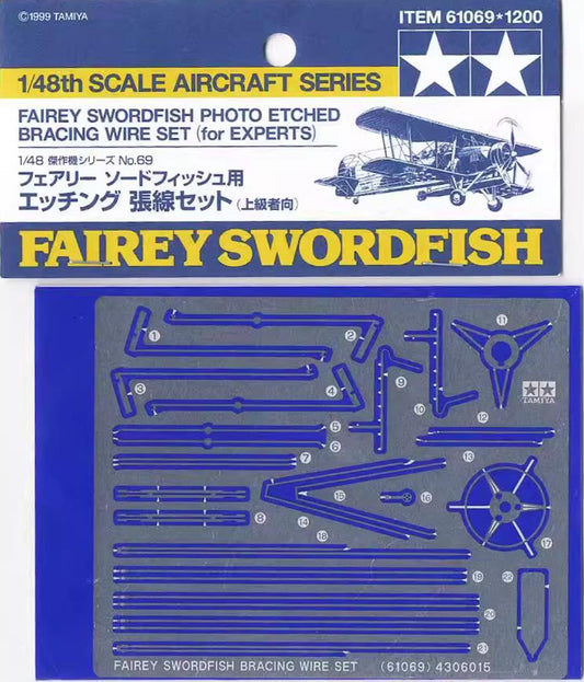 TAMIYA 61069 1/48 Scale For Fairey Swordfish Mk.I Photo-Etched Wire Set