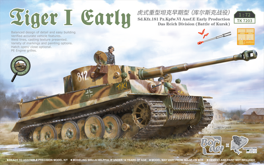 Border TK7203 Tiger I Early Production `TiKi` Das Reich Division 1943 Kursk