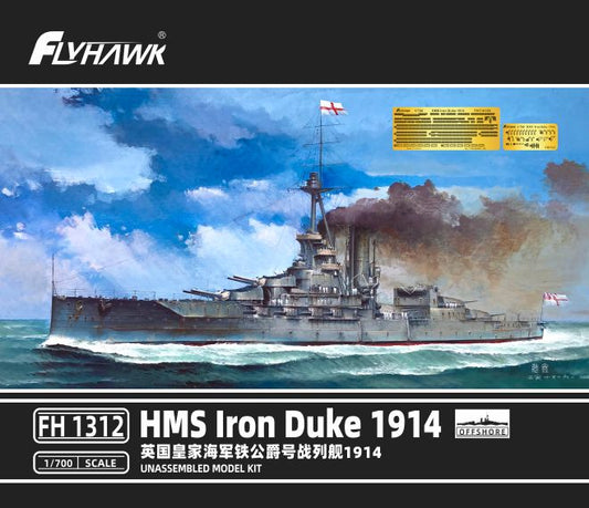 Flyhawk FH1312 1/700 Scale HMS LRON DUKE 1914