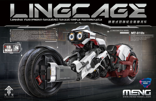 MENG MT-010S 1/9 LINGCAGE Tilting Dual Front Wheel All Wheel Drive Motorcycle