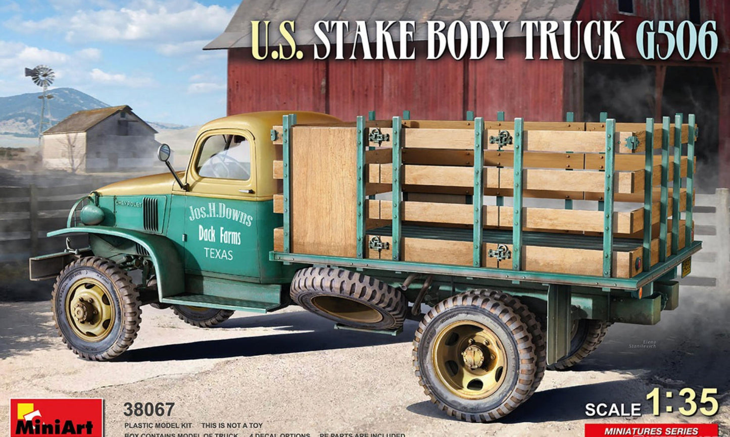 MINIART 1/35 38067 U.S. Stake Body Truck G506 Assembly Model Kit