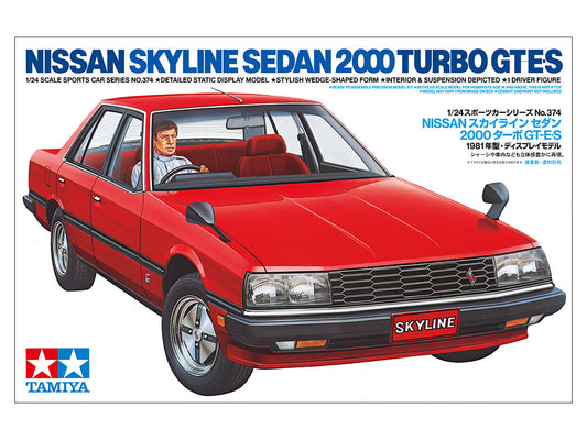 Tamiya TA24374 1/24 SCALE NISSAN SKYLINE SEDAN 2000 TURBO GT-ES