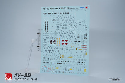 UMa D1001 1/48 US AV-8B Harrier II Plus Aircraft Assemble Plastic Model Kit