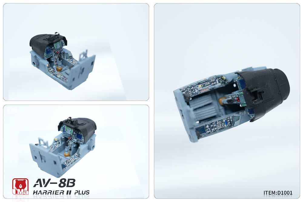 UMa D1001 1/48 US AV-8B Harrier II Plus Aircraft Assemble Plastic Model Kit
