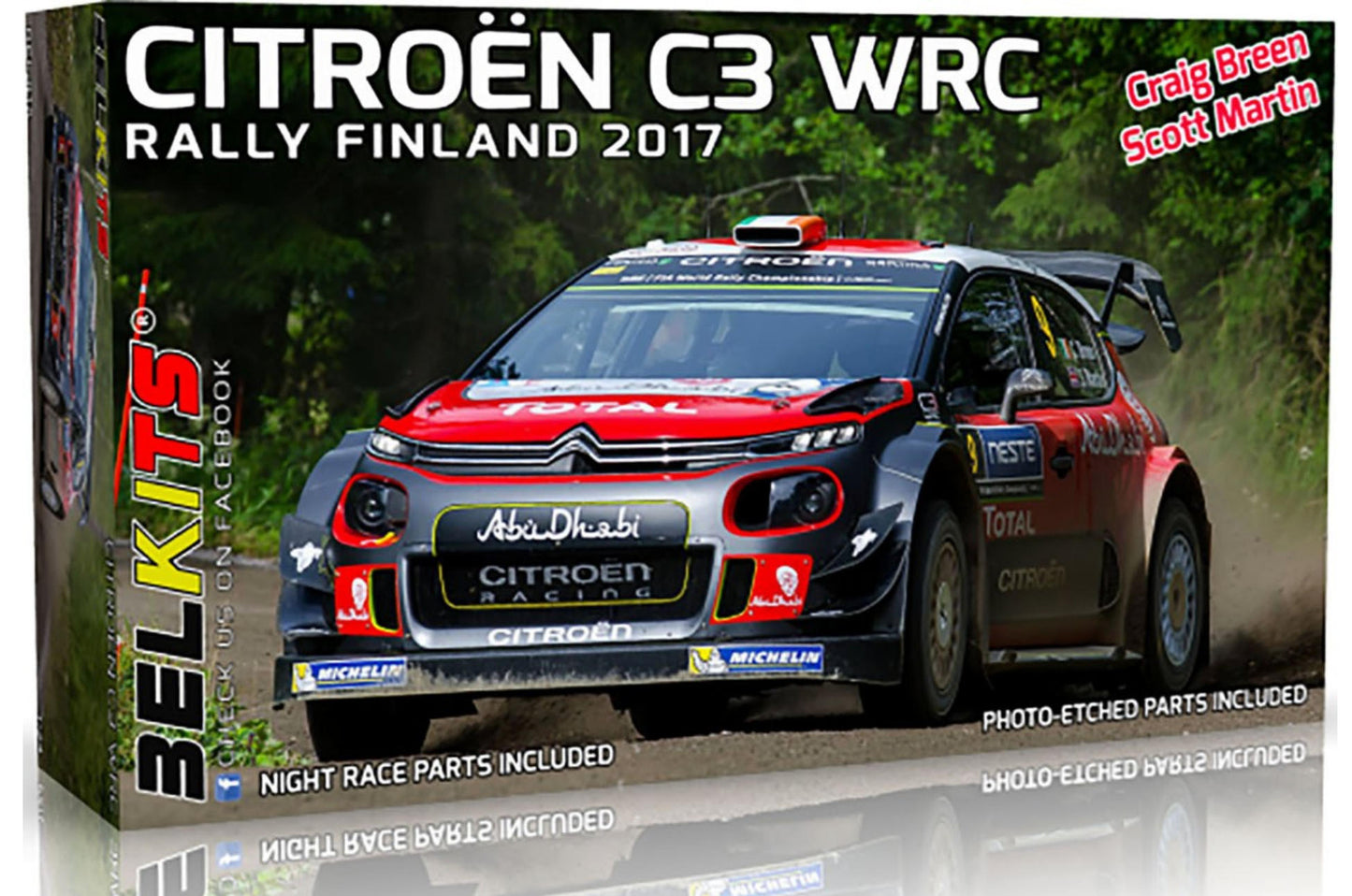 BELKITS BEL018 1/24 C3 WRC Rally Finland 2017 (Gravel) (Model Car)