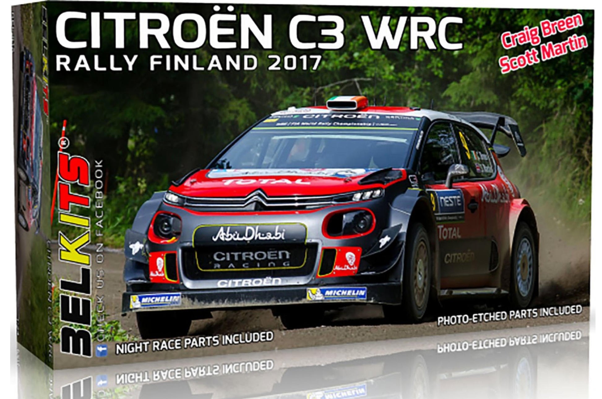 BELKITS BEL018 1/24 C3 WRC Rally Finland 2017 (Gravel) (Model Car)