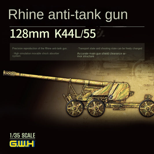 GreatWall L3523 German RHEINMETALL 12.8CM K44 L/55 HIGH VELOCITY ANTI-TANK GUN