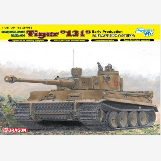 DRAGON 6820 1/35  ¡®39-45¡¯ Tiger 131 Early Production s.Pz.Abt.504 Tunisia  MODEL