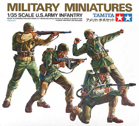 Tamiya 35013 1/35 Scale U.S. Army Infantry Set (Plastic model)