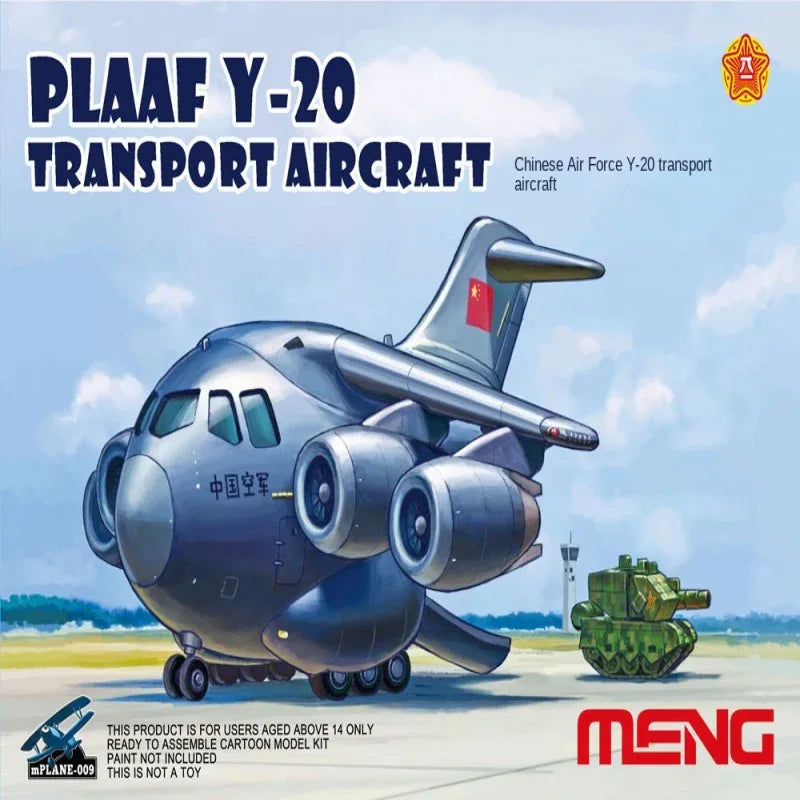 MENG mPLANE-009 PLAAF Y-20 TRANSPORT AIRCRAFT 2020 NEW - ModelHives