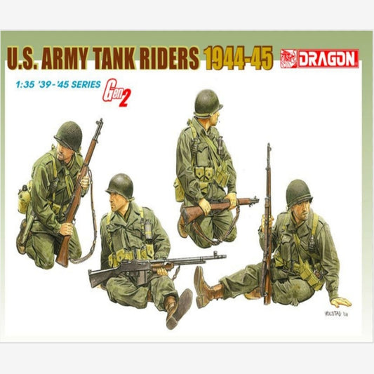 Dragon 6378 1/35 U.S. Army Tank Riders 1944-45 (Set of 4) Model Kit