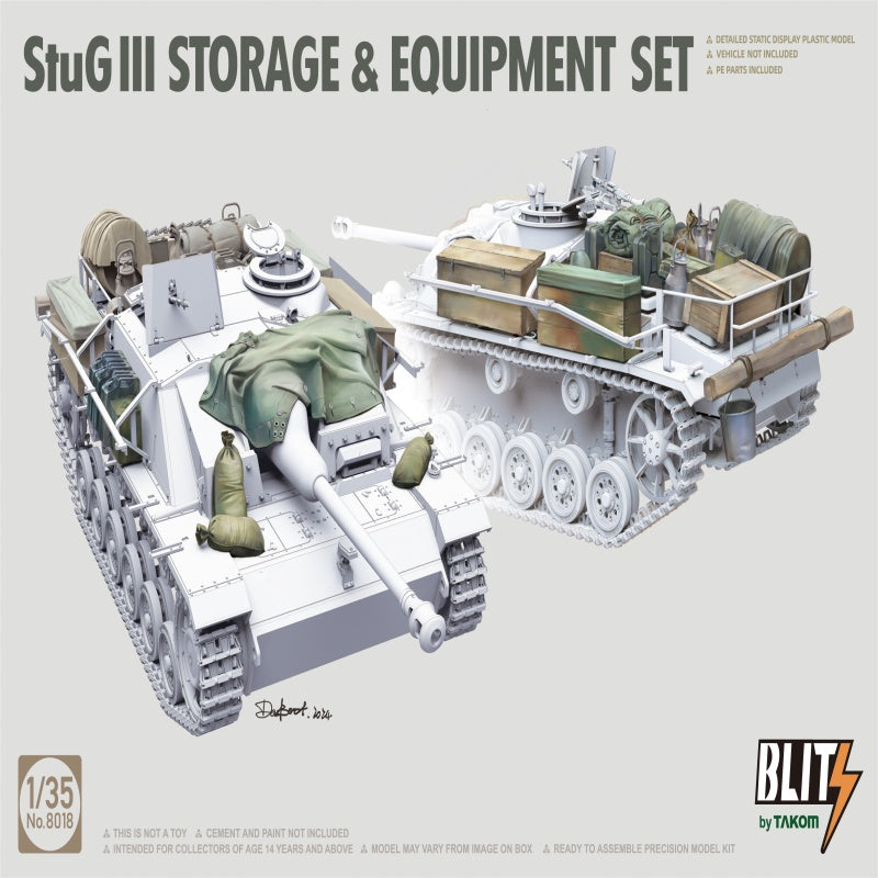 TAKOM 8018  1/35 StuG III Storage & Equipment Set