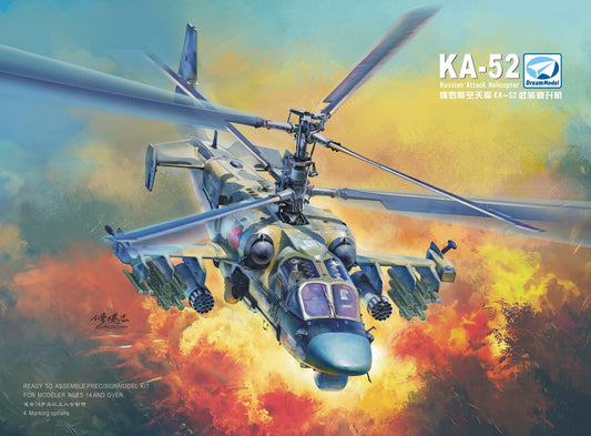 DREAM MODEL DM720024 1/72 Russian  KA-52 "Alligator" Attack Helicopter Model Kit ModelHive
