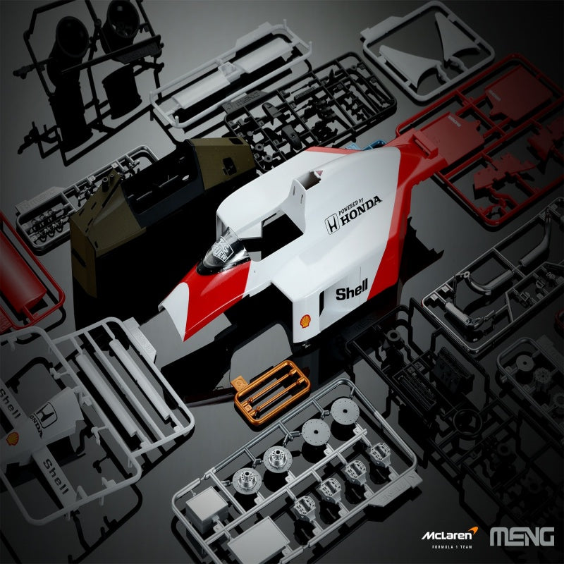 MENG RS-005 1/12 Raceing Car MP4/4 1988 MODEL CAR PRE-COLORED