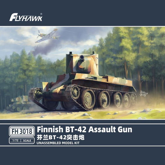 Flyhawk FH3018 1/72 Finnish BT-42 Assault Gun UNASSEMBLED Model Kit