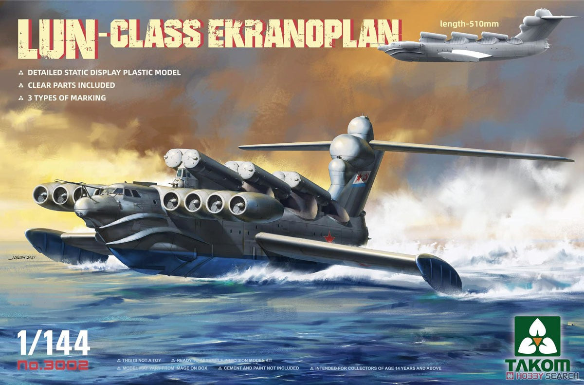 Takom 3002 1/144 Scale Lun-Class Ekranoplan Model Kit