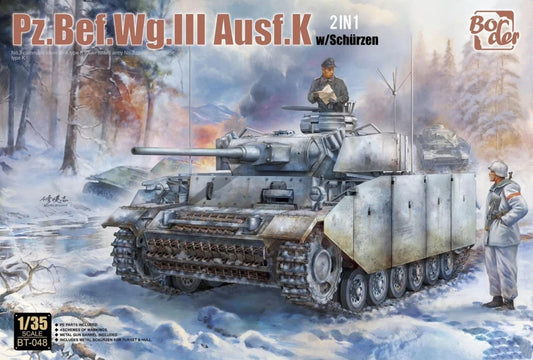 Border BT-048 1/35 Scale Pz.Bef.Wg.III Ausf.K 2in1 W/Sch¨¹rzen Model Kit