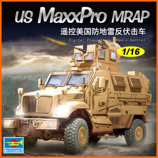TRUMPETER 00815 1:16 US M-ATV MRAP Digital Proportional Radio Control  model kit