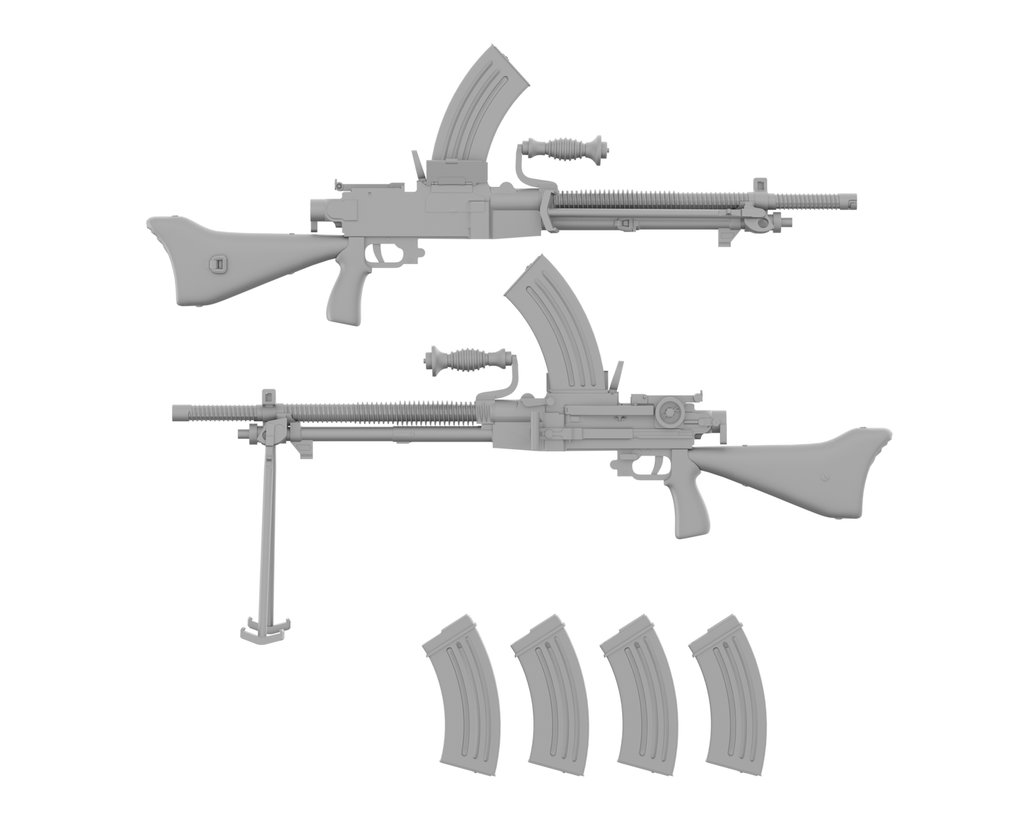 Rheinmetall 35078 1/35 Type 96 Light Machine Gun (4 with PE straps)