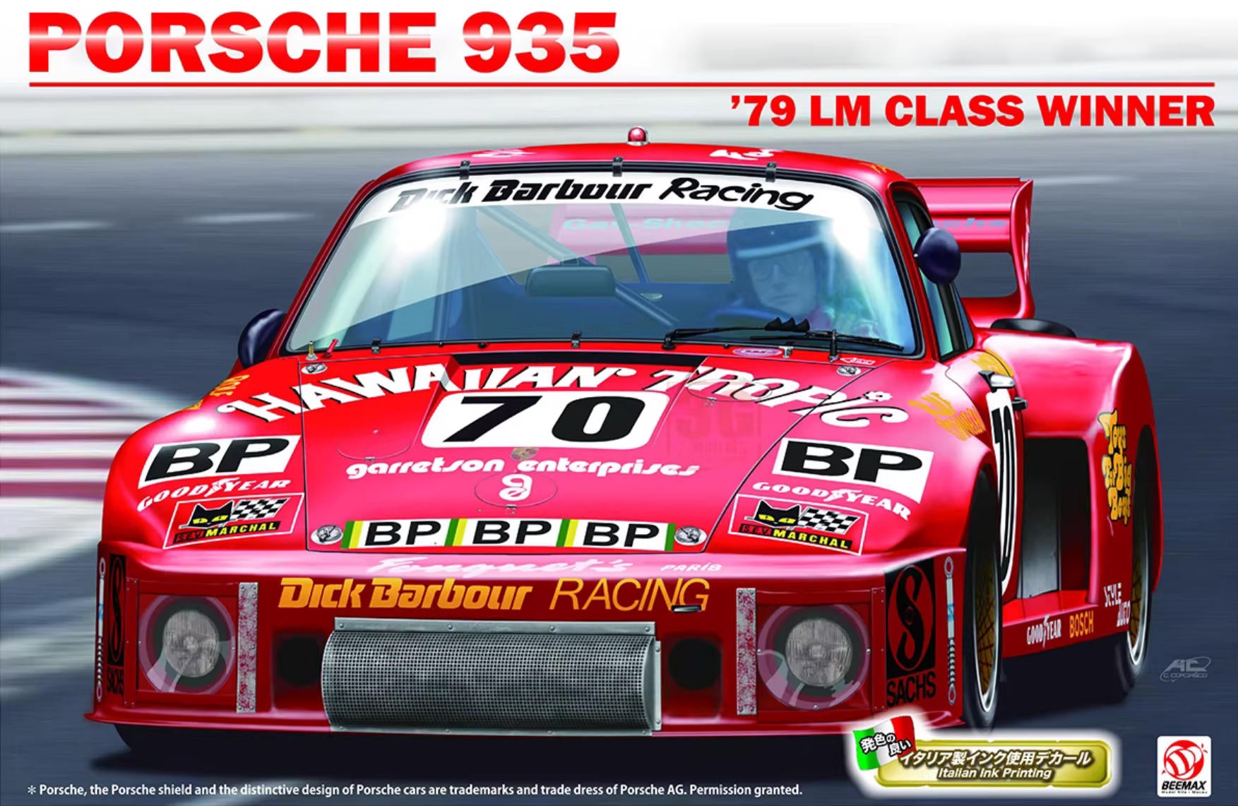 BEEMAX BX24036 1/24 scale model of the Porsche 935 '79 LM Class Winner car.