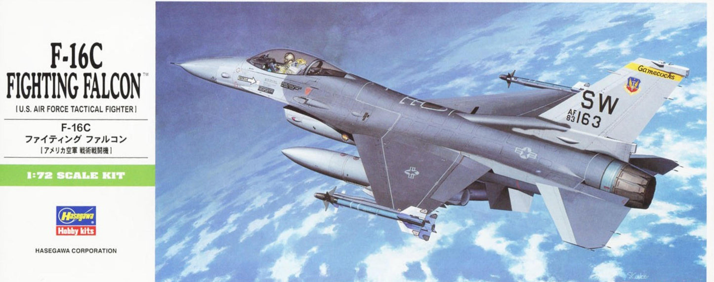 HASEGAWA HA00232 1/72 F-16C Fighting Falcon (Plastic Assembly Model Kit)