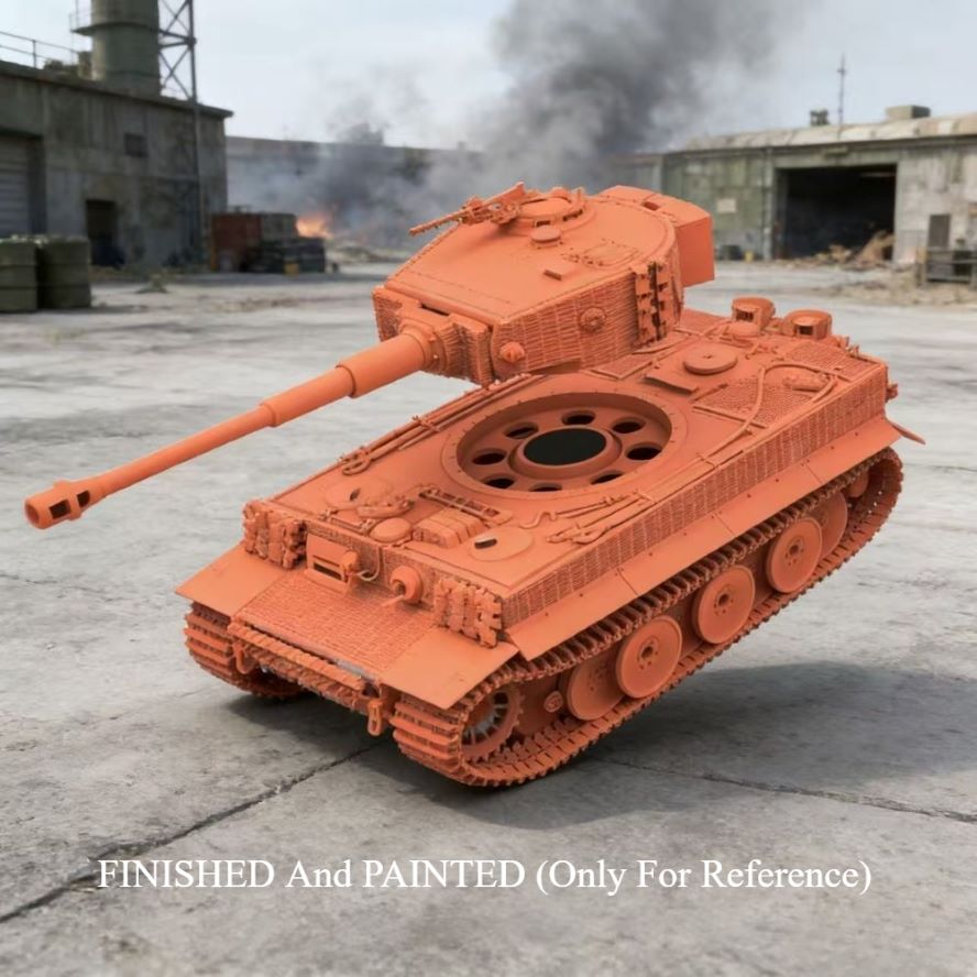 Tiger I Tank Model Kit 1/72- Mid Type -2 Options (217 Carius & Standard) | Refine 2003