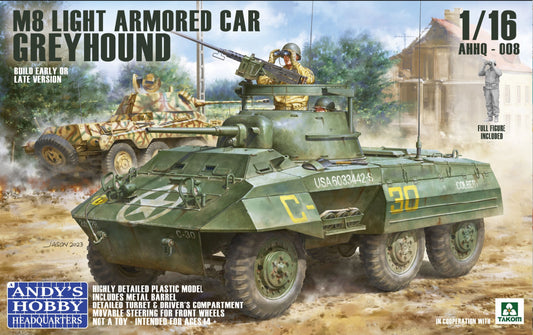 TAKOM AHHQ-008 1/16 M8 Light Armored Car Greyhound Model Kit
