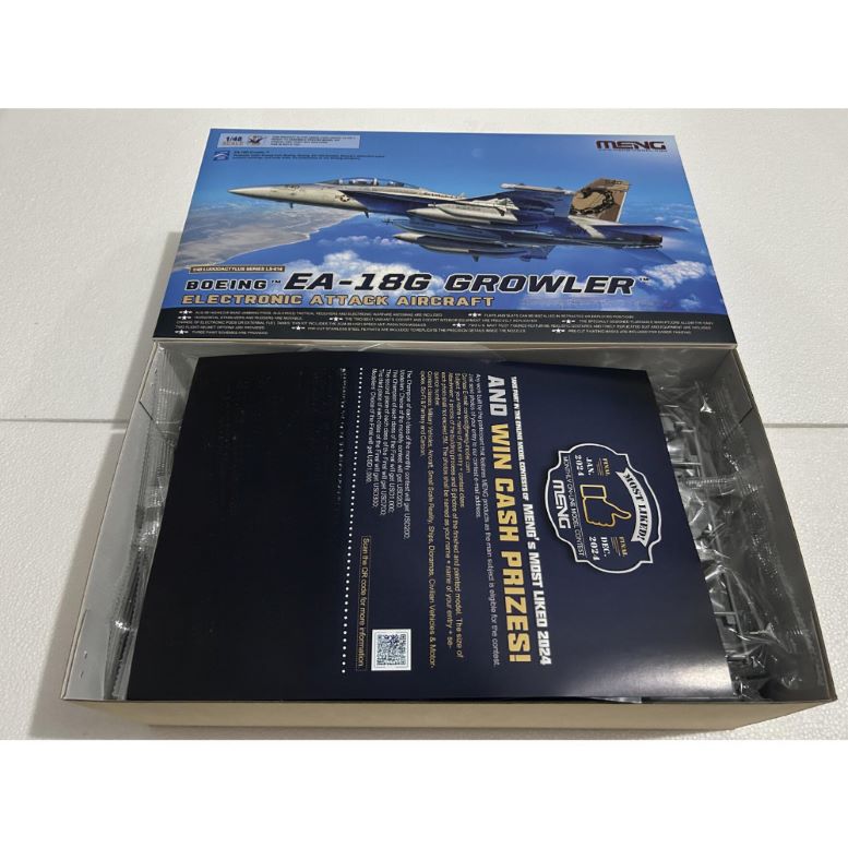 Discover the BOEING EA-18G GROWLER Aircraft Model Kit by MENG. Perfect for aviation enthusiasts and model builders, scale 1/48.