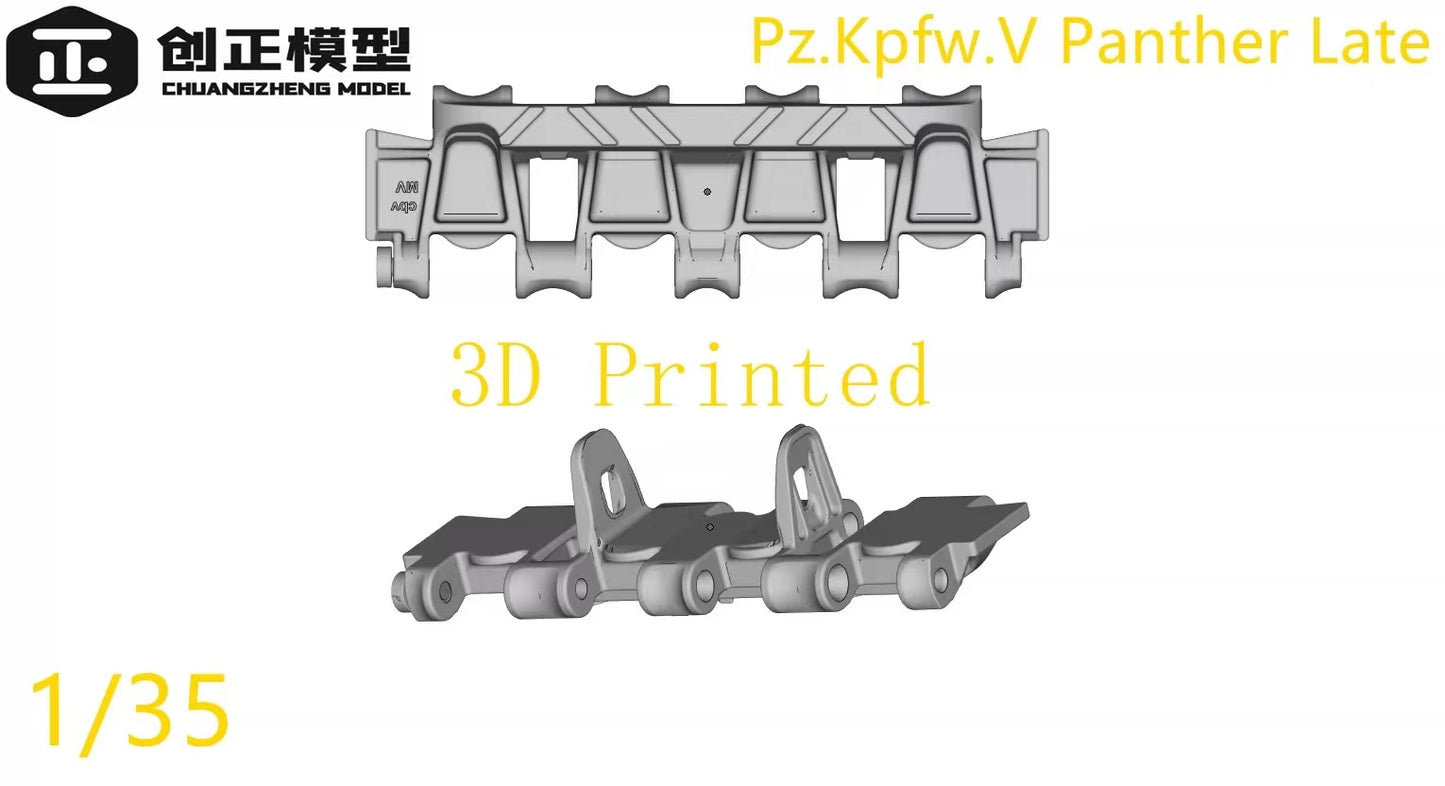 R-Model CZ35018 1/35  Pz.Kpfw.V Panther Late Tank Production 3D Printed Tracks