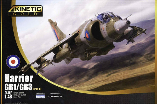 KINETIC K48060 1/48 Scale Harrier GR1/GR3 Attack Aircraft
Assembly Model - ModelHives