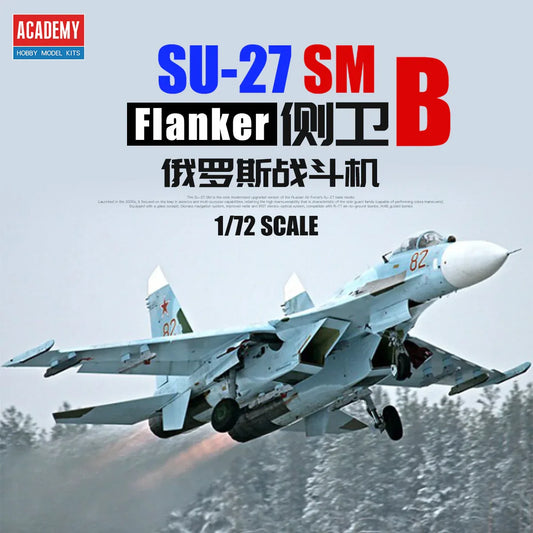 ACADEMY AC12524 1/72 Russian Air Force Su-27 SM Flanker B Aircraft Model Kit - ModelHives