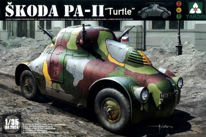 Takom 2024 1/35 Skoda PA-II "Turtle" Tank Model Kit Reprint