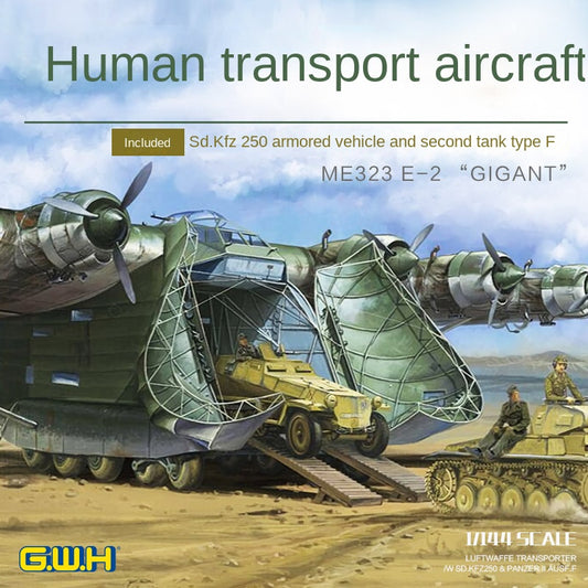 GreatWall L1007 1/144 SCALE ME323 E-2"GIGANT"LUFT WAFFE TRANSPORTER/W SD.KFZ 250