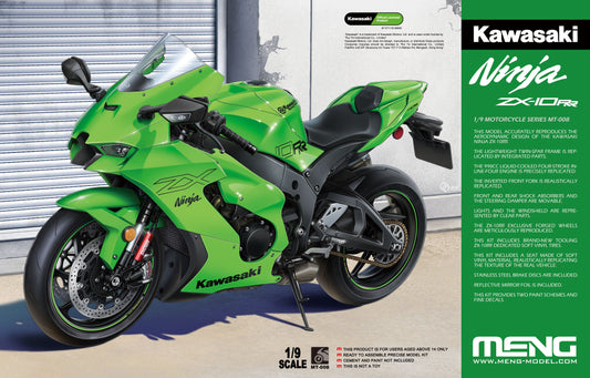 MENG MT-008 1/9 Kawasaki NINJA ZX-10RR Motorcycle Model Kit¡ªSpecial Edition