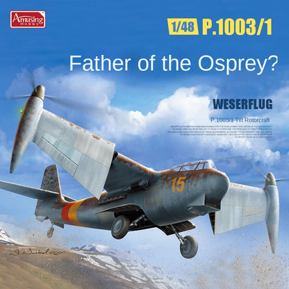 Amusing Hobby 48A002 1/48 Scale P.1003/1 WESERFLUG GERMAN VTOL AIRCRAFT