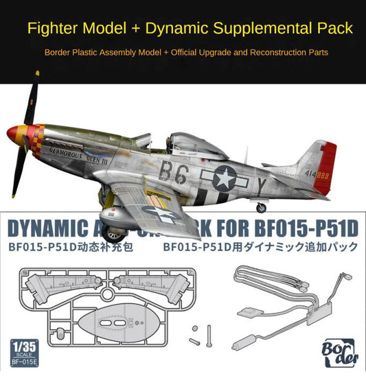 Border 1/35 BF-015 P-51D Mustang Full Interior Fighter w/Dynamic Add-on Pack
