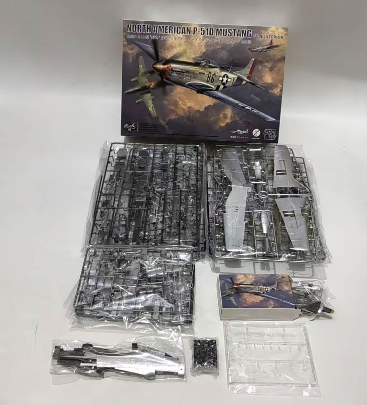 Border BF-015 P-51D Mustang Full Interior 1/35 Fighter Model Kit