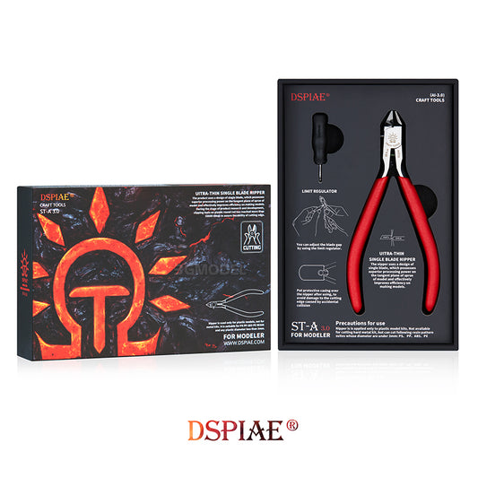 Single Blade Nipper Set modeling hobby cutting craft tools | DSPIAE ST-A 3.0 with packaging and tool display.